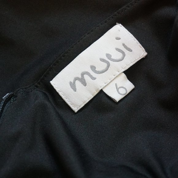 Muui Mini Black Dress with Mesh Cut Outs - Picture 6 of 6